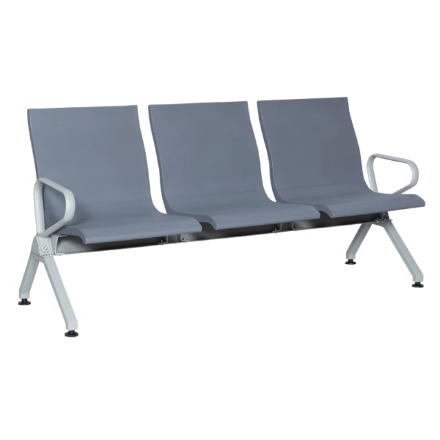 Visitor bench with 3 seats Carmen CR-1037-3 - gray