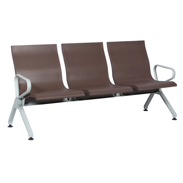 Visitor bench with 3 seats Carmen CR-1037-3 - coffee