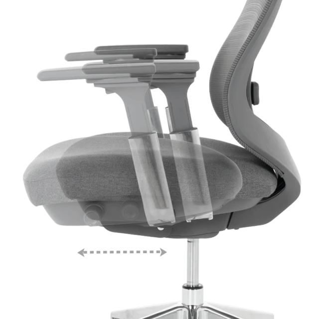 Ergonomic chair BADEN - gray