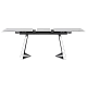 Extendable dining table ADAM L - white