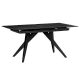 Extendable dining table KONIN - black