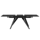 Extendable dining table KONIN - black