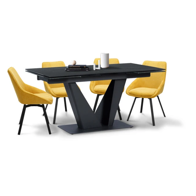 Extendable dining table BARDO - gray