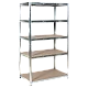 Μεταλλική βάση Carmen CR-1017 - 180x100x40 cm, έως 100 kg ανά ράφι - ψευδάργυρος