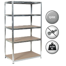 Μεταλλική βάση Carmen CR-1017 - 180x100x40 cm, έως 100 kg ανά ράφι - ψευδάργυρος