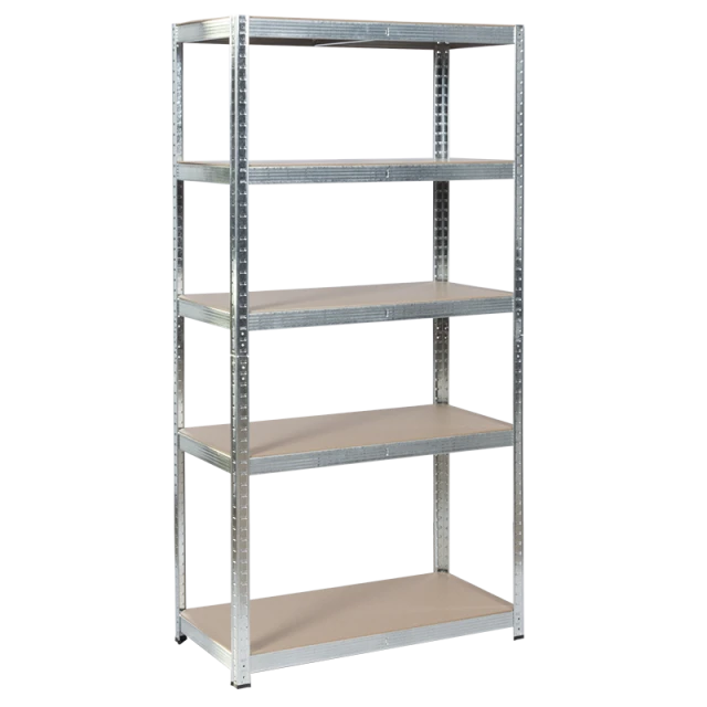 Метален стелаж Carmen CR-1020 - 180х90х45 см, до 275 кг на рафт - цинк