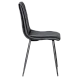 Dining chair MONZA eco leather - black