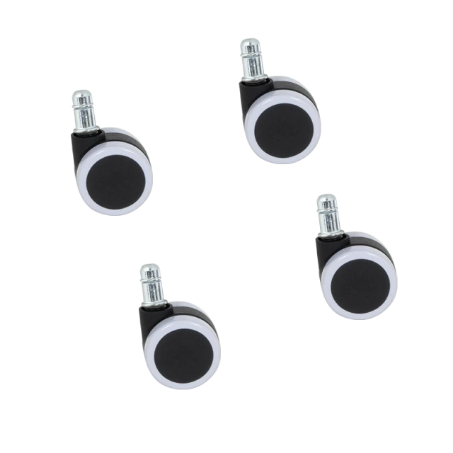 Set of wheels for visitor chair model 1702-1710 4 pcs. - white