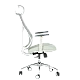 Ergonomic chair Carmen 7901 W eco-leather - gray-light green