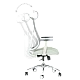 Ergonomic chair Carmen 7901 W eco-leather - gray-light green