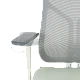 Ergonomic chair Carmen 7901 W eco-leather - gray-light green