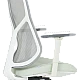 Ergonomic chair Carmen 7901 W eco-leather - gray-light green