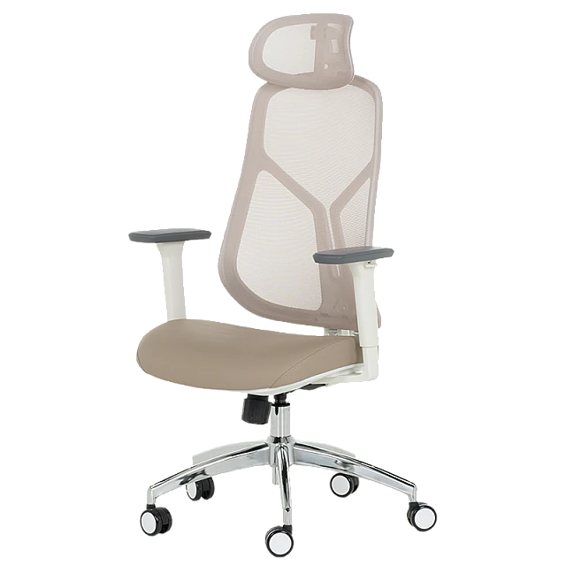 Ergonomic chair Carmen 7901 W eco-leather - coffee