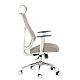 Ergonomic chair Carmen 7901 W eco-leather - coffee