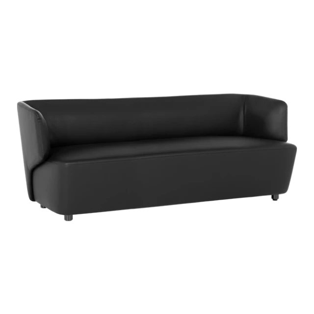 Sofa - three-seater TUNE - black