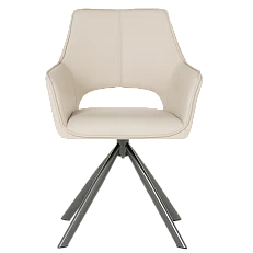 Dining chair READING 2 silicone leather - cappuccino 04
