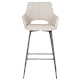 Bar stool TELFORD 2 silicone leather - cappuccino 04