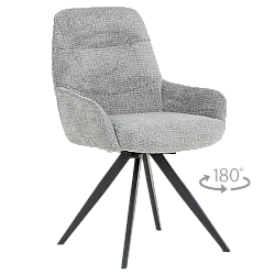 Трапезен стол ASCOT - сив B 90