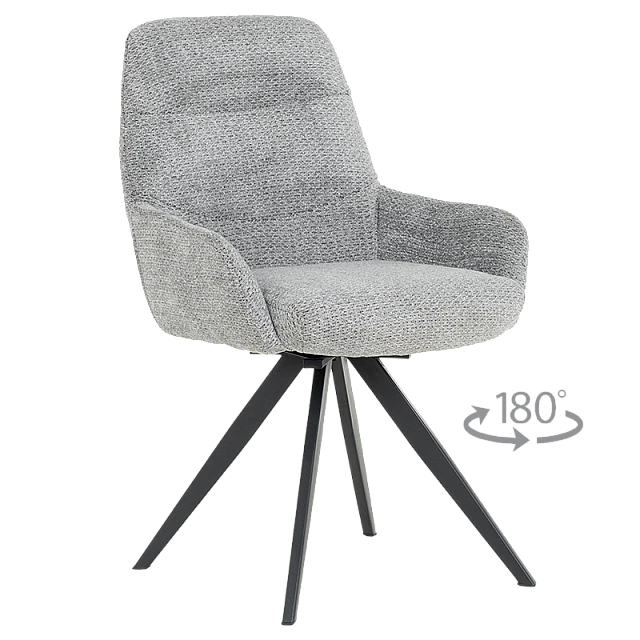 Трапезен стол ASCOT - сив B 90