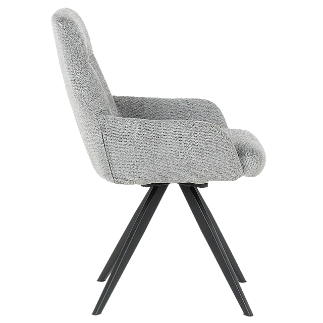 Трапезен стол ASCOT - сив B 90