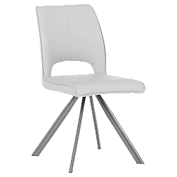 Dining chair CRAVEN 2 silicone leather - gray 67