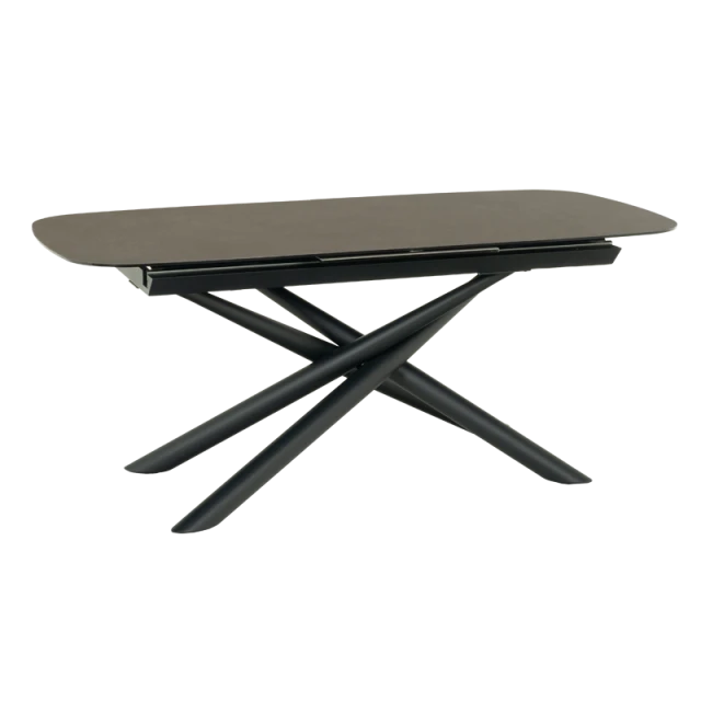 Extendable dining table BROK X - beige