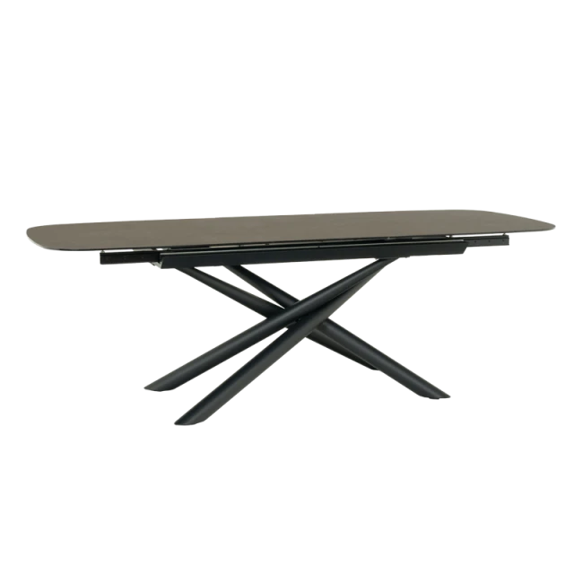 Extendable dining table BROK X - beige