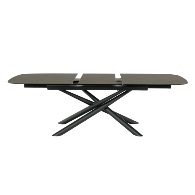 Extendable dining table BROK X - beige