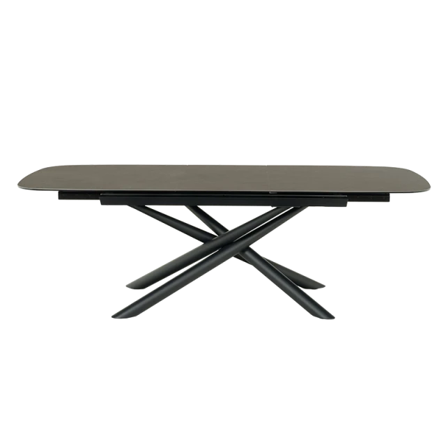 Extendable dining table BROK X - beige