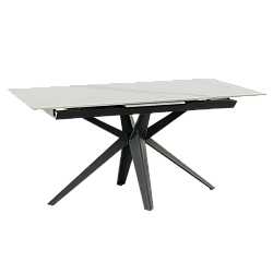 Extendable dining table ZORY - white