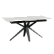 Extendable dining table ZORY - white