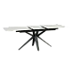 Extendable dining table ZORY - white