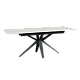Extendable dining table ZORY - white
