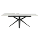 Extendable dining table ZORY - white