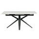 Extendable dining table ZORY - white