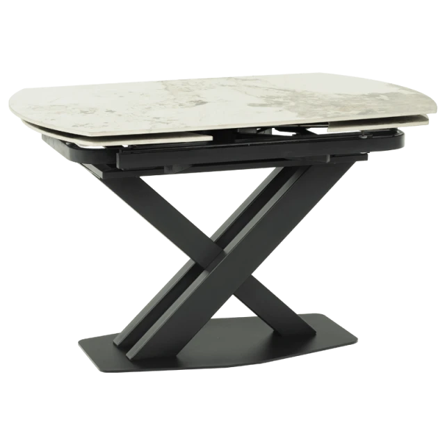 Extendable dining table DIGORA L NEW - gray / white