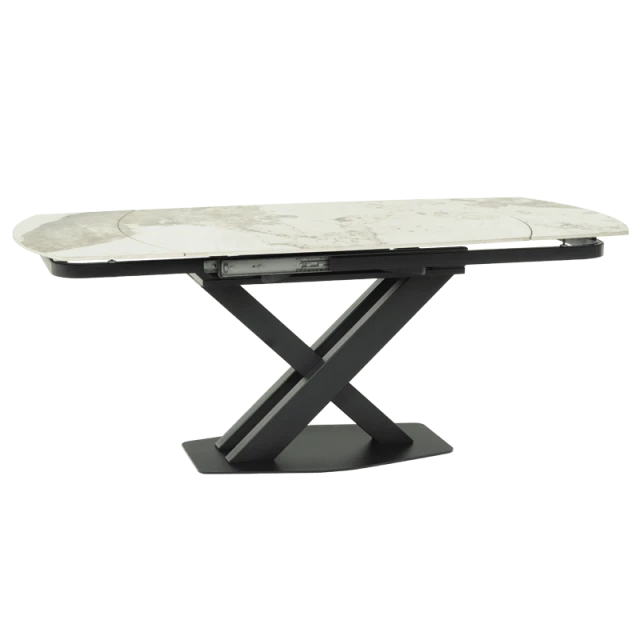 Extendable dining table DIGORA L NEW - gray / white