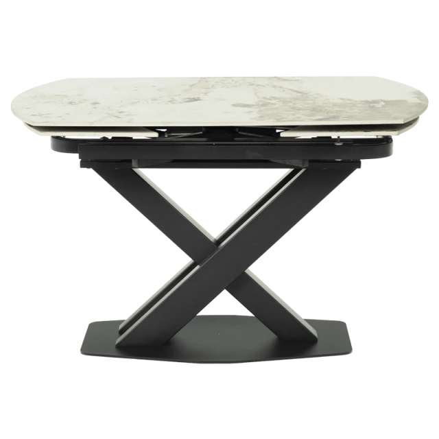Extendable dining table DIGORA L NEW - gray / white