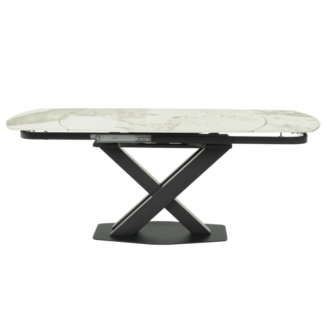 Extendable dining table DIGORA L NEW - gray / white