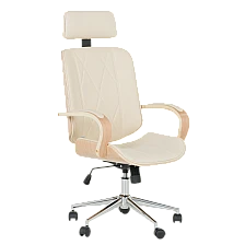 Presidential office chair Carmen 6404 - beech-cream