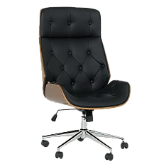 Office chair Carmen 6407 - walnut-black