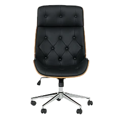 Office chair Carmen 6407 - walnut-black