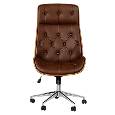 Office armchair Carmen 6407 - walnut-sparkling brown