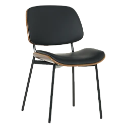 Visitor chair Carmen 1180 - walnut-black