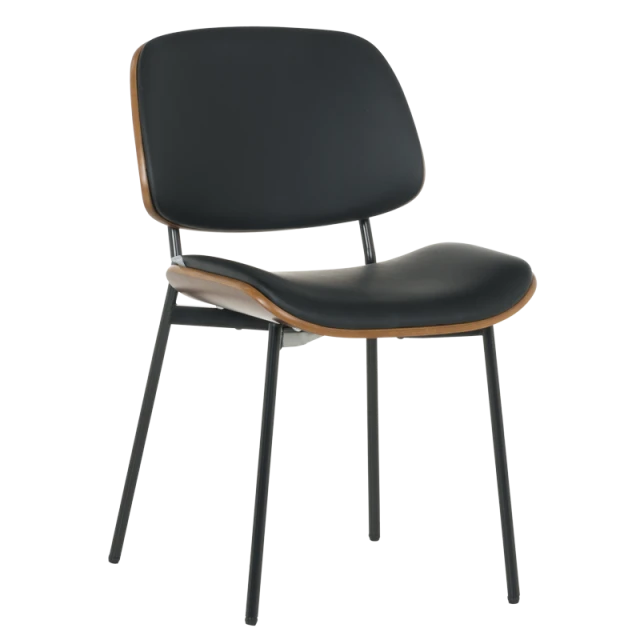 Visitor chair Carmen 1180 - walnut-black