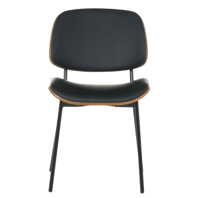 Visitor chair Carmen 1180 - walnut-black