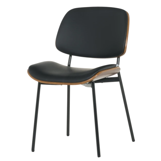 Visitor chair Carmen 1180 - walnut-black