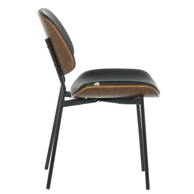 Visitor chair Carmen 1180 - walnut-black
