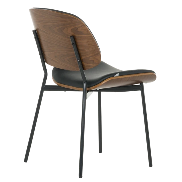 Visitor chair Carmen 1180 - walnut-black
