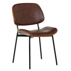 Visitor chair Carmen 1180 - walnut-sparkling brown
